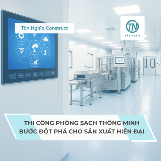 Thi công phòng sạch thông minh: Bước đột phá cho sản xuất hiện đại