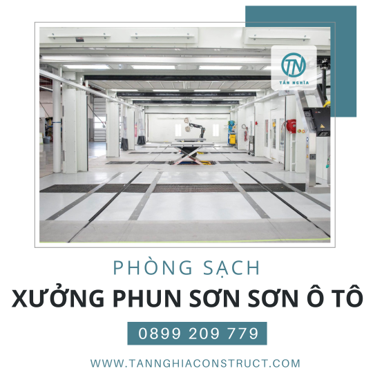 Phòng sạch cho xưởng phun sơn ô tô giúp lớp sơn đẹp, mịn và không bụi