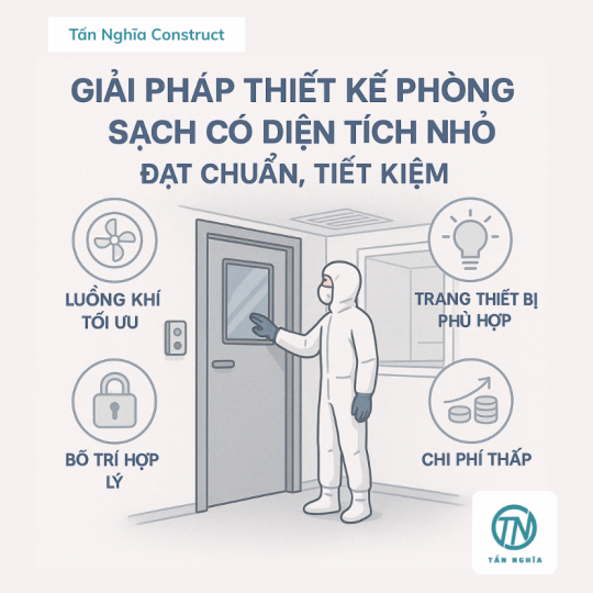 Giải pháp thiết kế phòng sạch có diện tích nhỏ: Đạt chuẩn, tiết kiệm