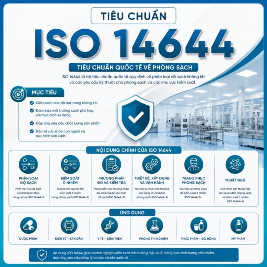 Tiêu chuẩn ISO 14644 | Thông tin Và Vai Trò Trong Phòng Sạch