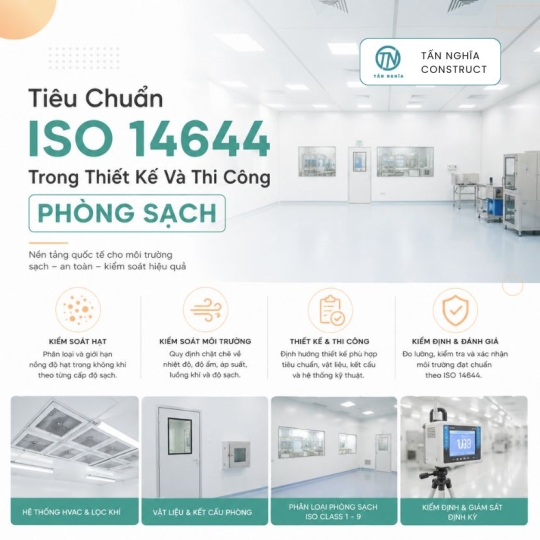 Tiêu Chuẩn ISO 14644 Trong Thiết Kế Và Thi Công Phòng Sạch