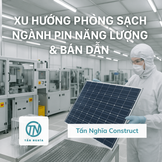 Xu Hướng Phòng Sạch Trong Ngành Pin Năng Lượng & Bán Dẫn: Đổi Mới Để Dẫn Đầu Công Nghệ