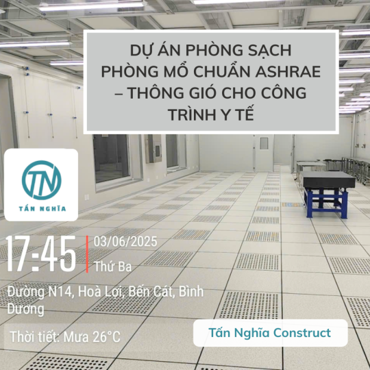 Dự án phòng sạch phòng mổ chuẩn ASHRAE – Thông gió cho công trình y tế